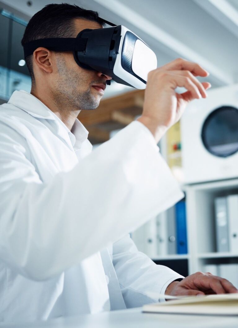 Wissenschaftler VR Brille